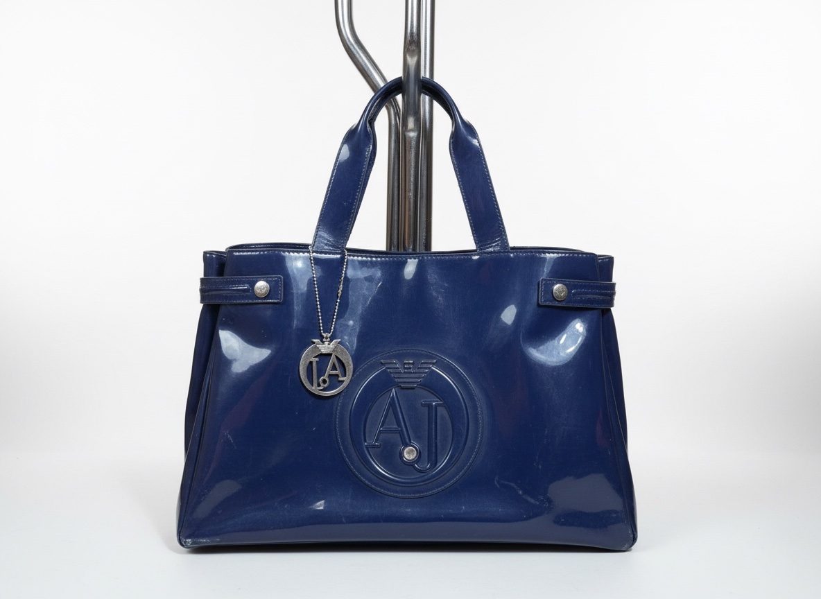 👜 Sac Armani Jeans bleu verni 💙✨