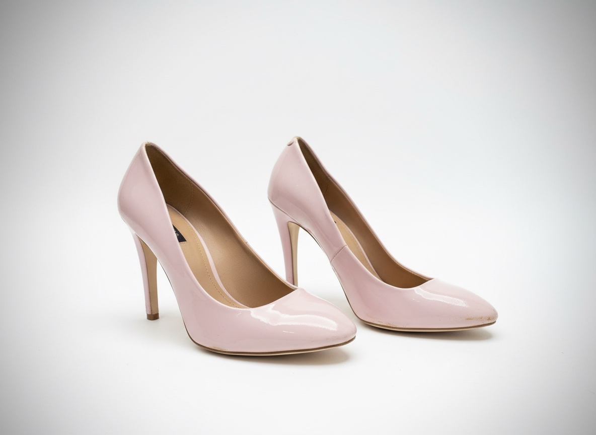 Escarpins rose poudré à talons
