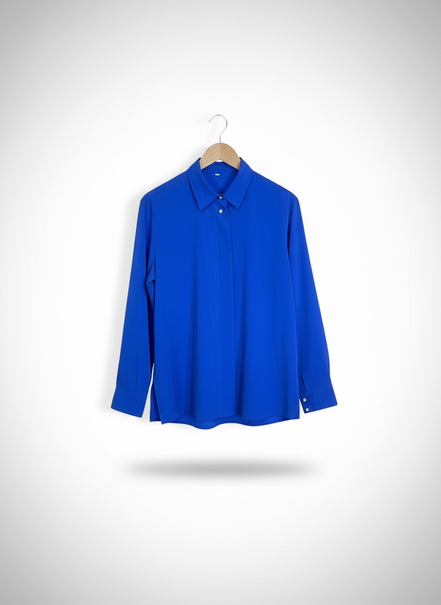 🩵 Chemise Élégance Bleu Électrique 🩵