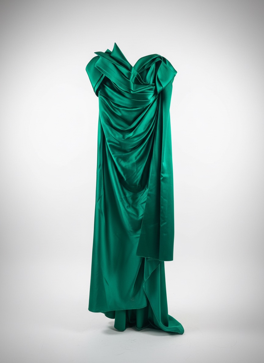 Robe verte de soirée – Marque Mikael ( Greek Designer) 💚