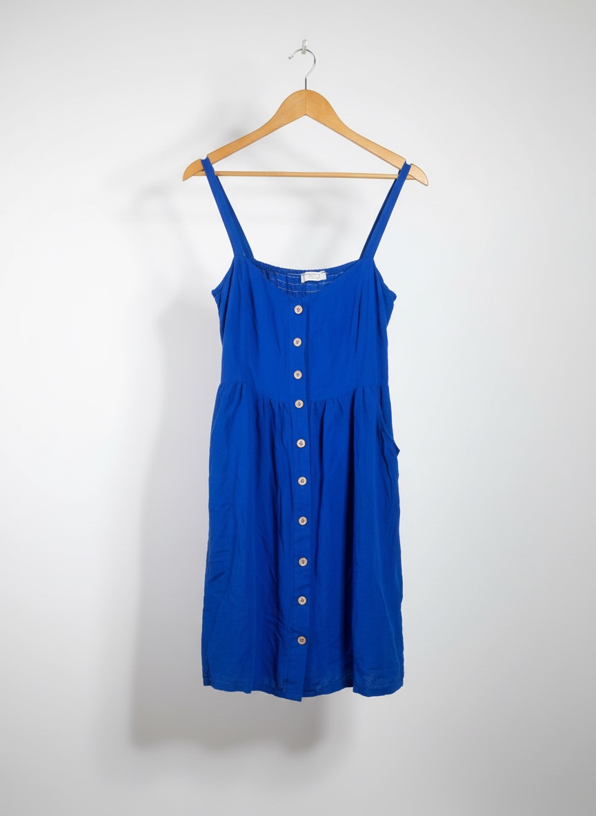 💙 Robe d’été bleu électrique – Taille M – Légère & élégante ☀️✨