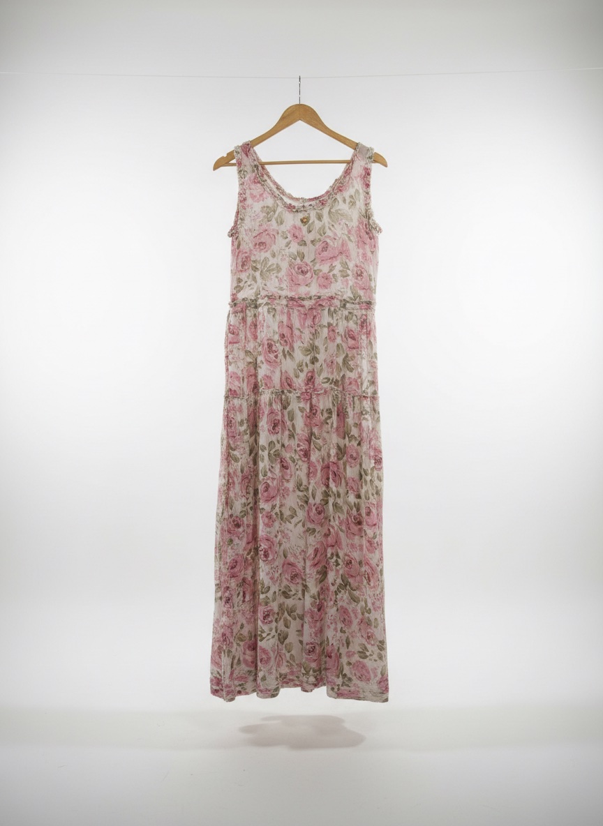 🌸 Robe longue fleurie romantique 