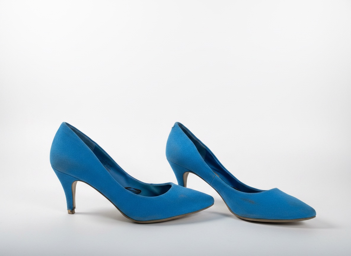 Escarpins bleu turquoise à talons