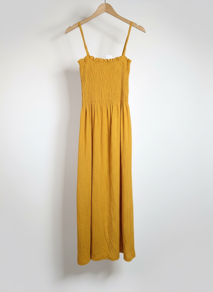 🌞 Robe longue jaune moutarde 💛✨