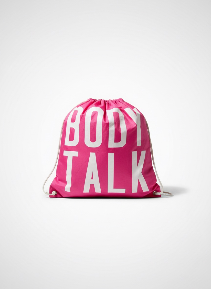 🩷🎒 Titre : Sac à dos à cordon BODY TALK rose fuchsia 