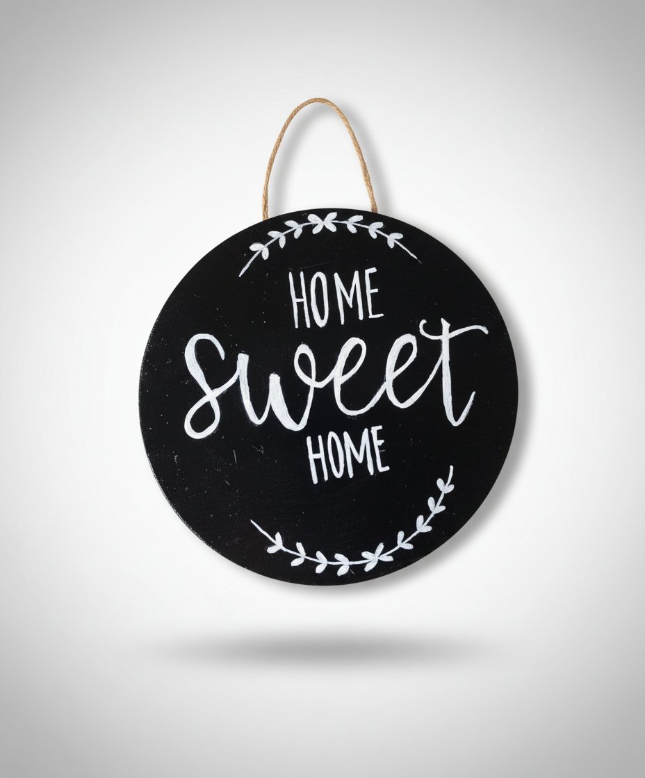 Décors murale sweet home sweet en bois