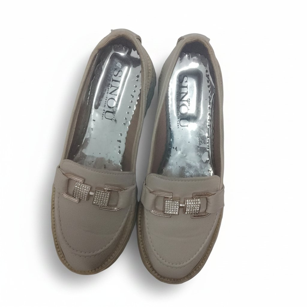 Chaussures beige rosé