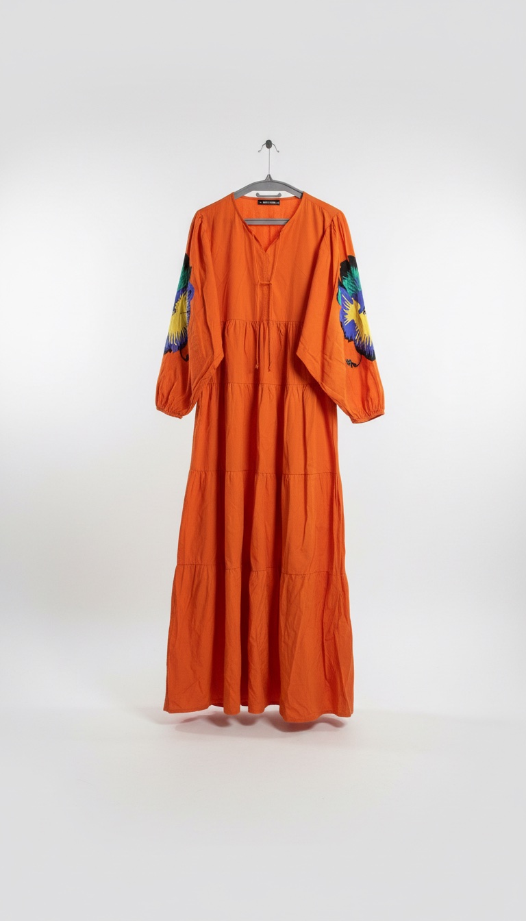 Robe orangé d'ete 