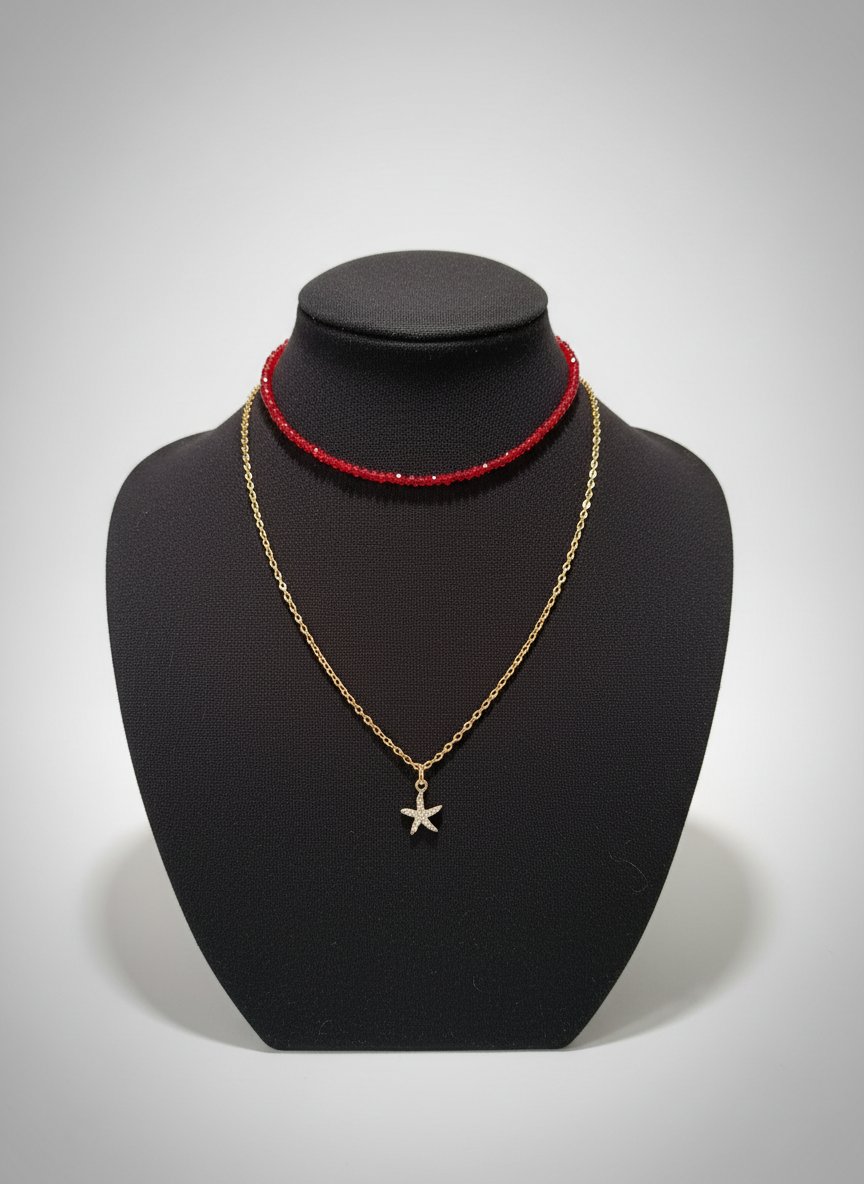 Collier en cristale 