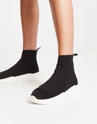 BASKETS PLATEFORME CHAUSETTE LOVE MOSCHINO