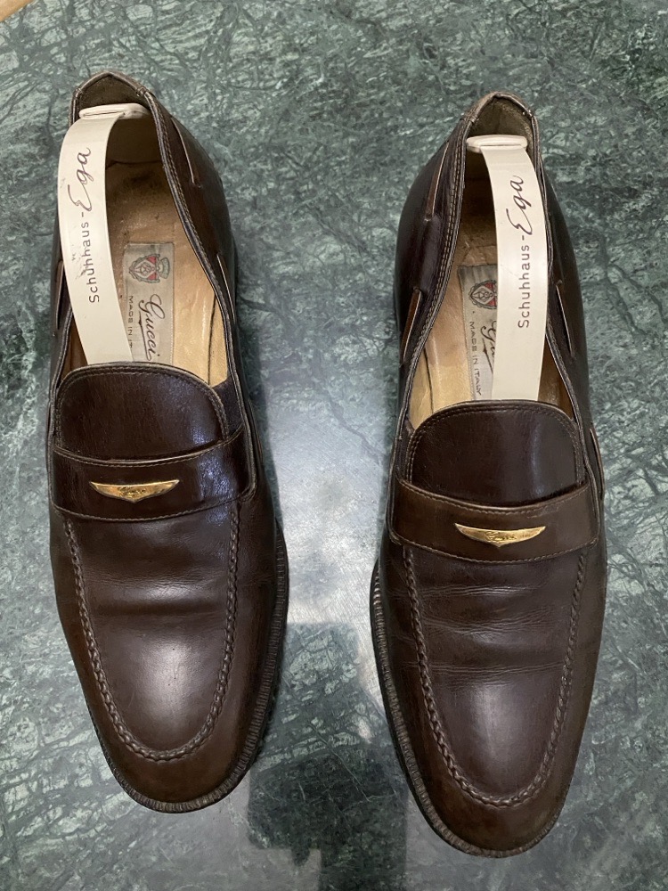 MOCASSIN CUIR VERITABLE GUCCI AUTHENTIQUE