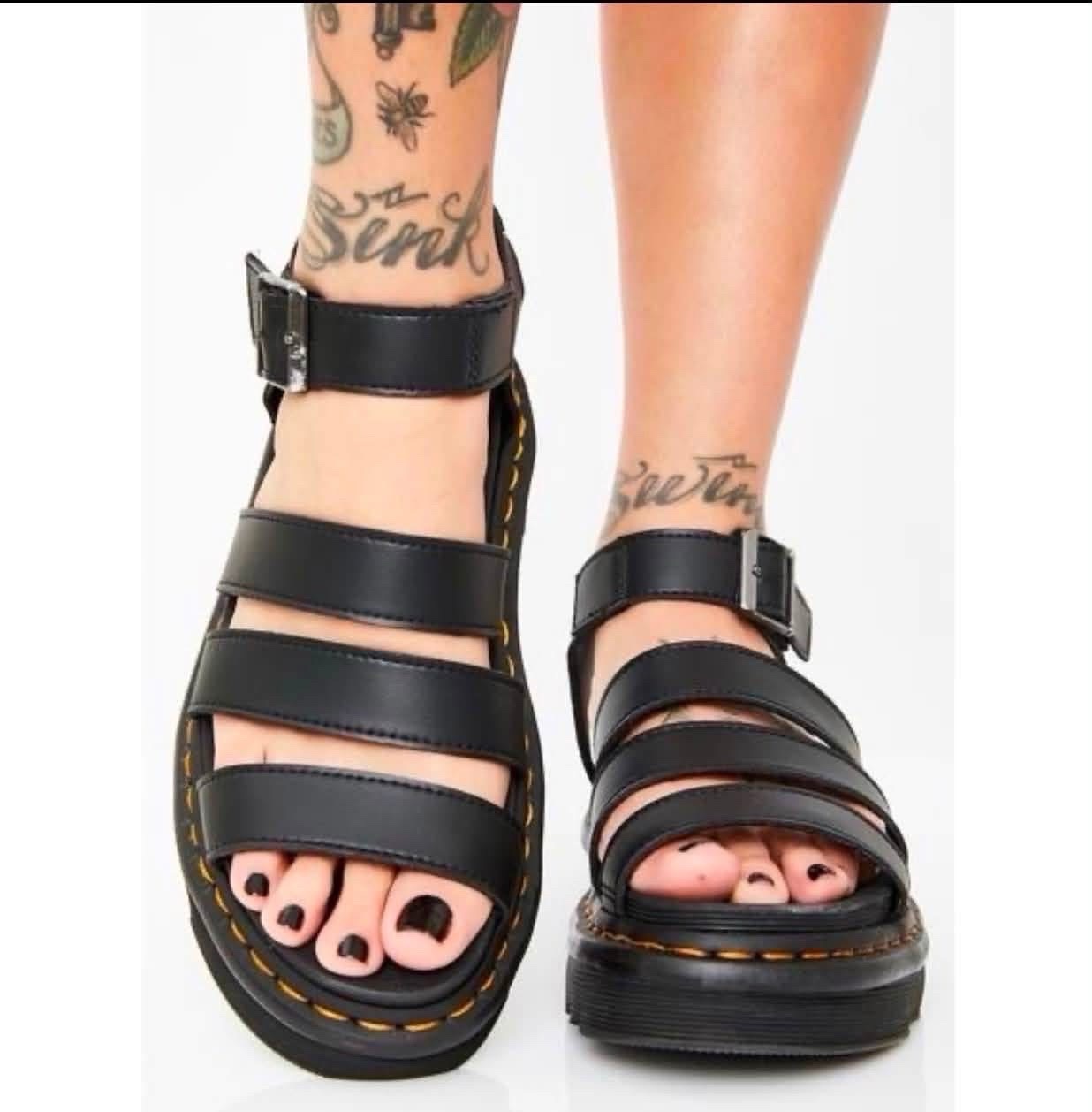 SANDALE PLATEFORME DR MARTINS AUTHENTIQUE NEUF