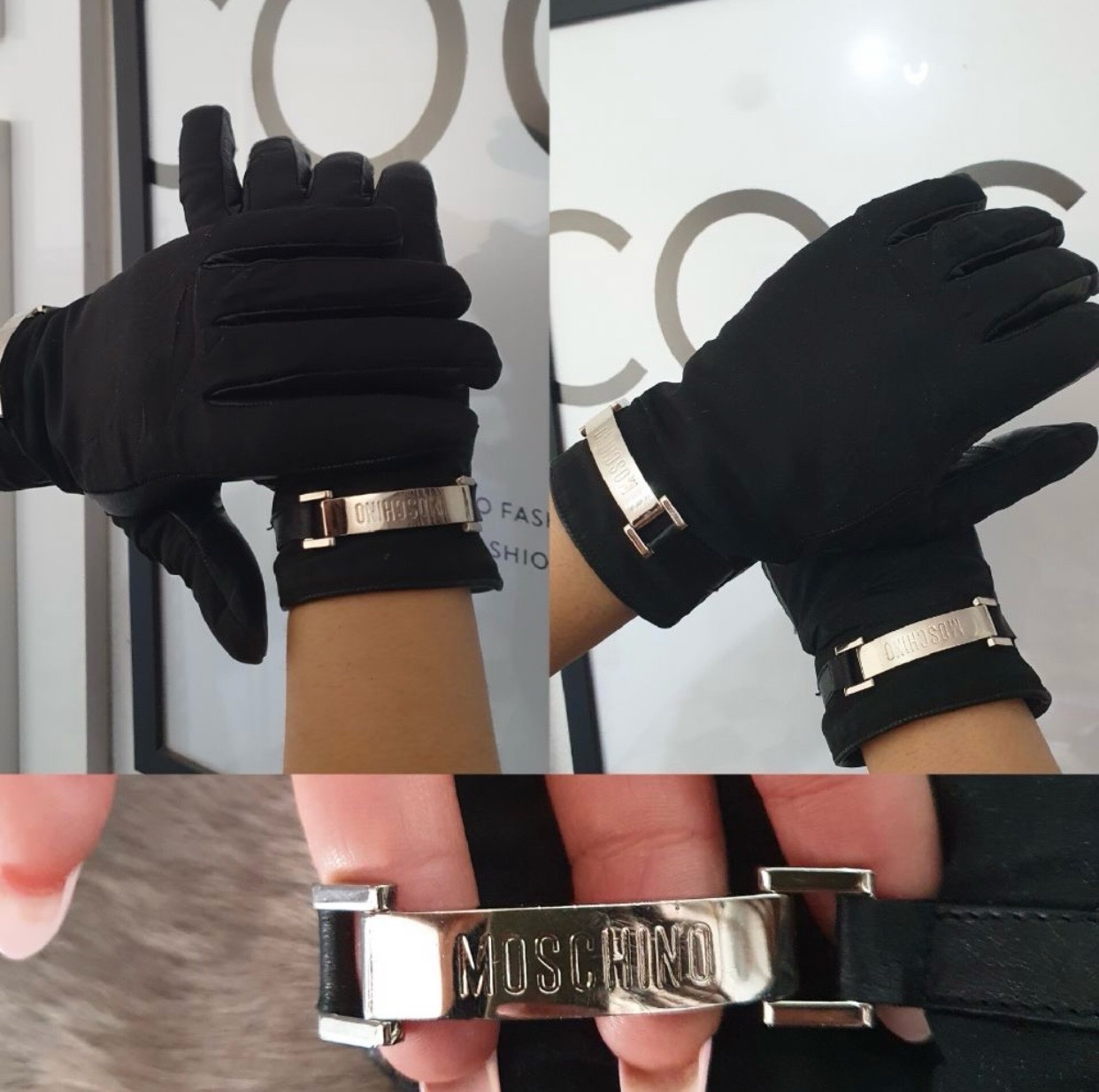 GANTS MOSCHINO AUTHENTIQUE