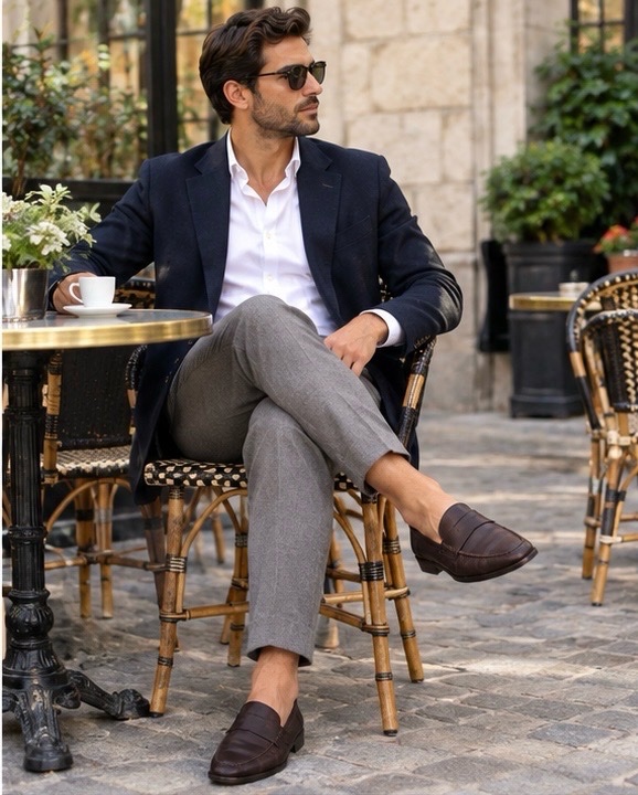 MOCASSIN CUIR VERITABLE COS