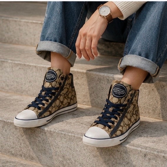 BASKETS MONOGRAMM COACH NEUF