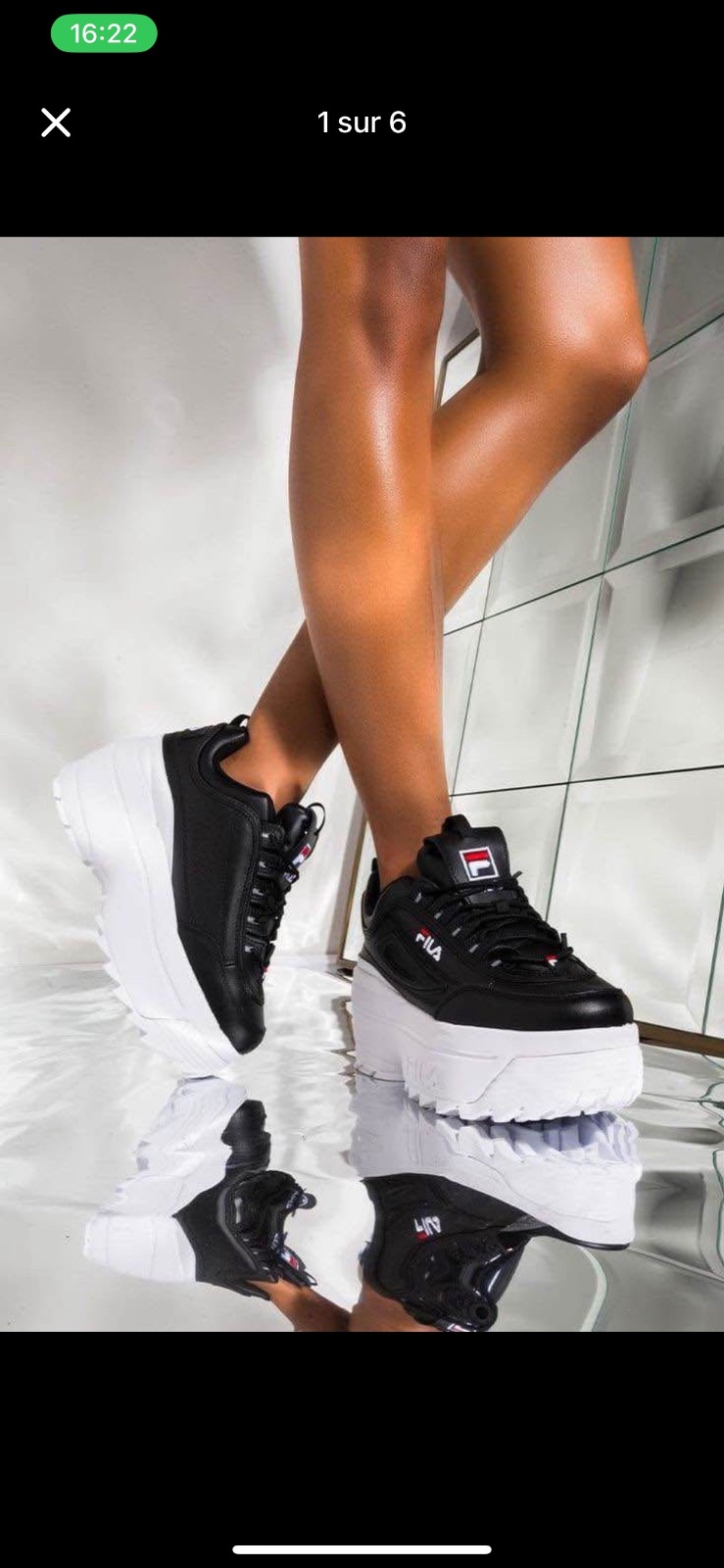 BASKETS PLATEFORME FILA