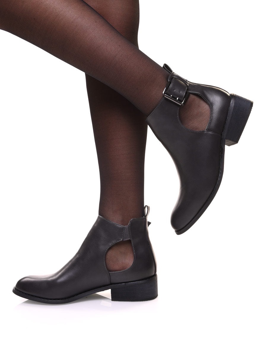Bottine cuir veritable  zara