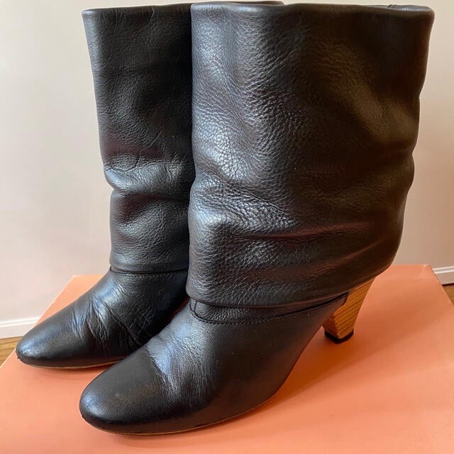 BOTTIN CUIR VERITABLE ZARA