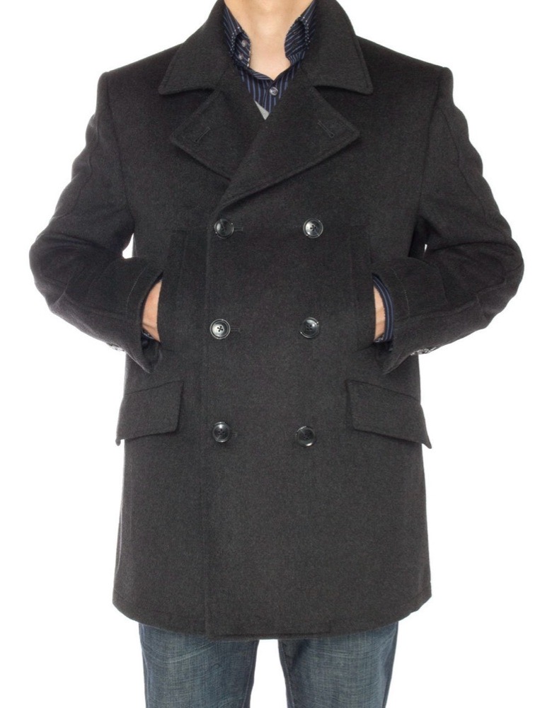 MANTEAU DEMI COURTE EN LAINE HOMME