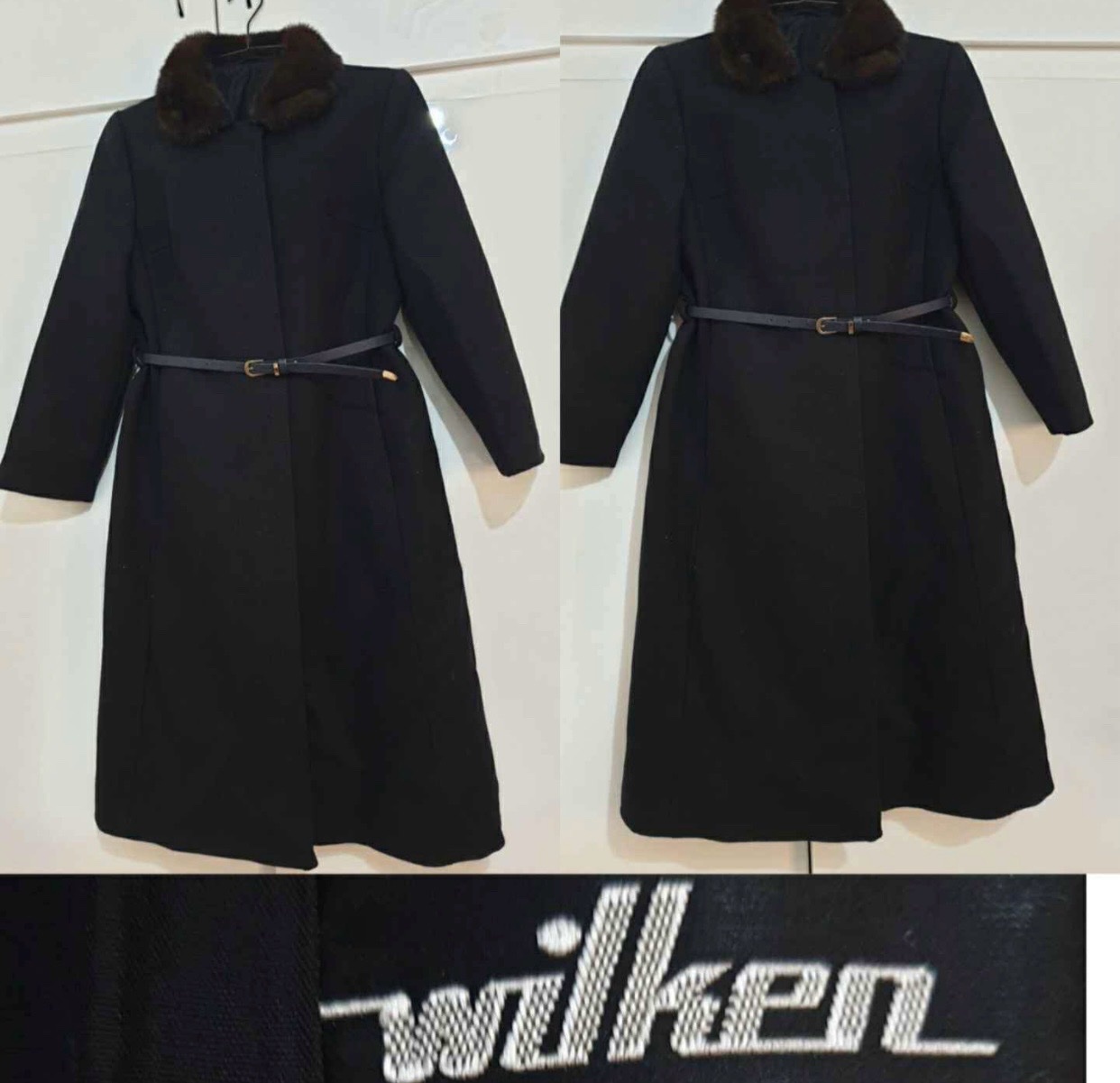 MANTEAU CHIC AVEC COL FOURURRE