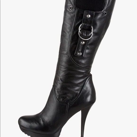 BOTTE CUIR VERITABLE GUESS 