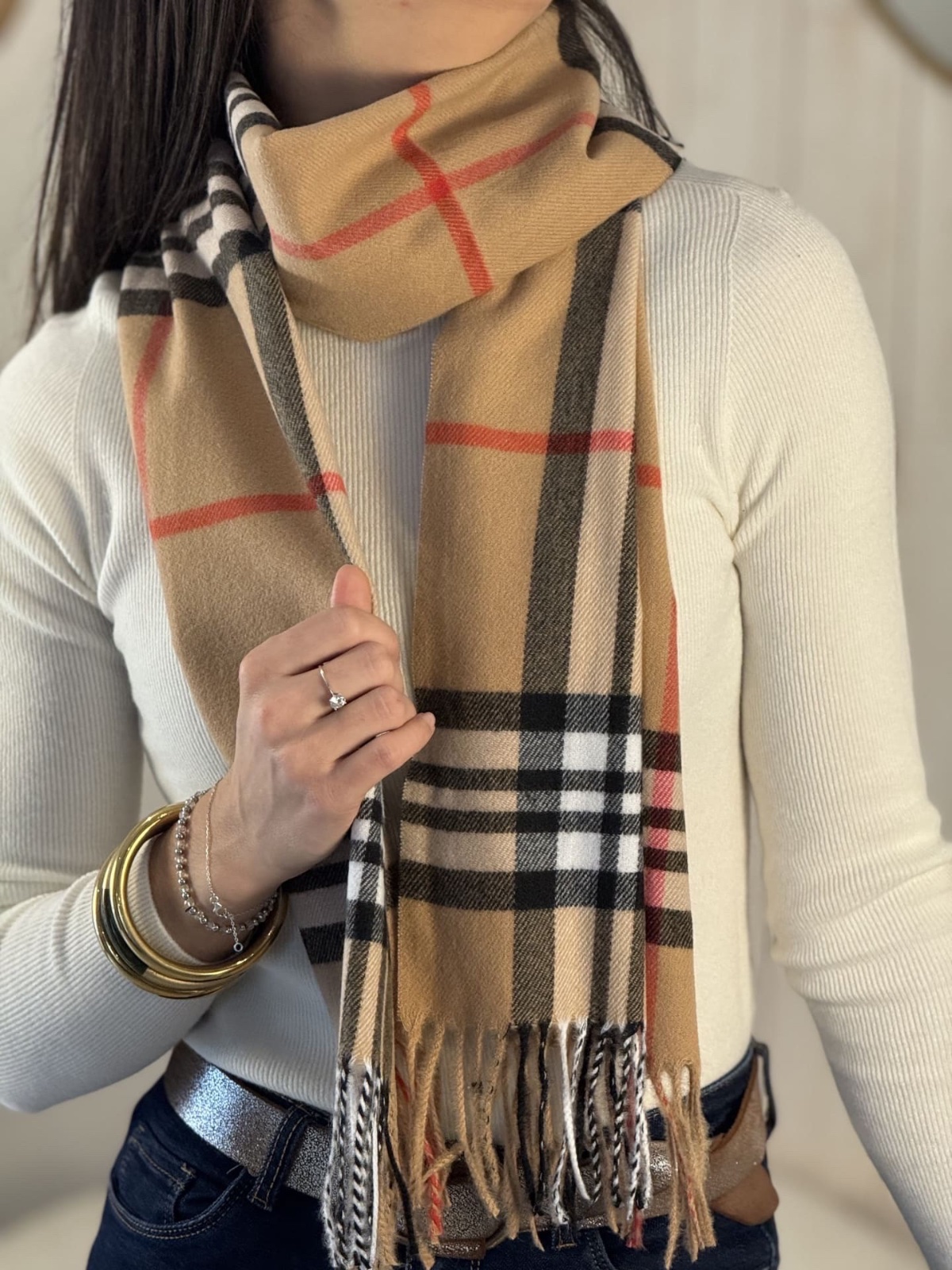 GRANDE ECHARPE STYLE BURBERRY