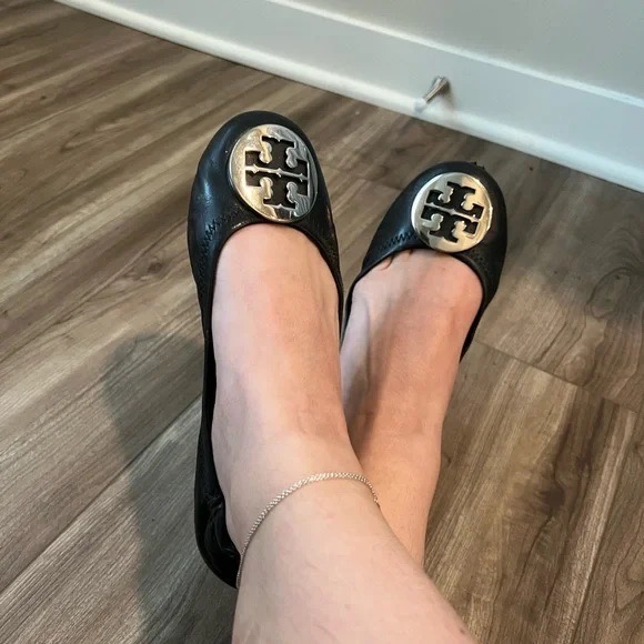 BALLERINE CUIR VERITABLE TORY BURCH