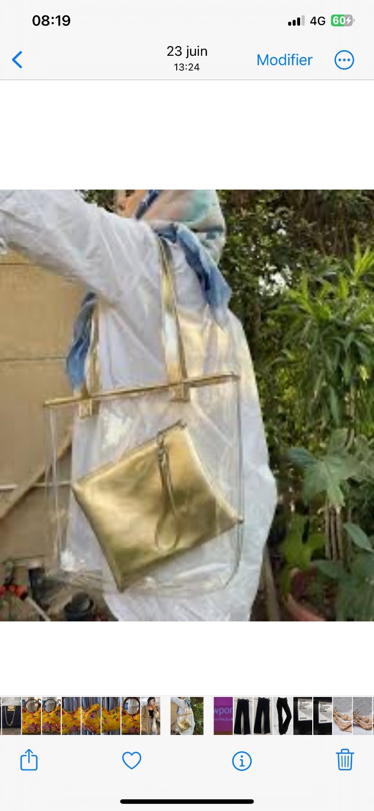 SAC DIUBLE SAC TRANSPARTENT