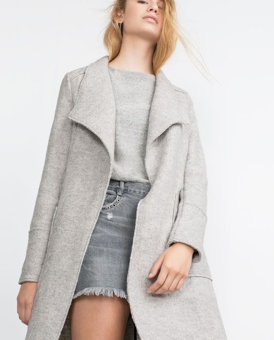 MANTEAU EN LAINE ZARA