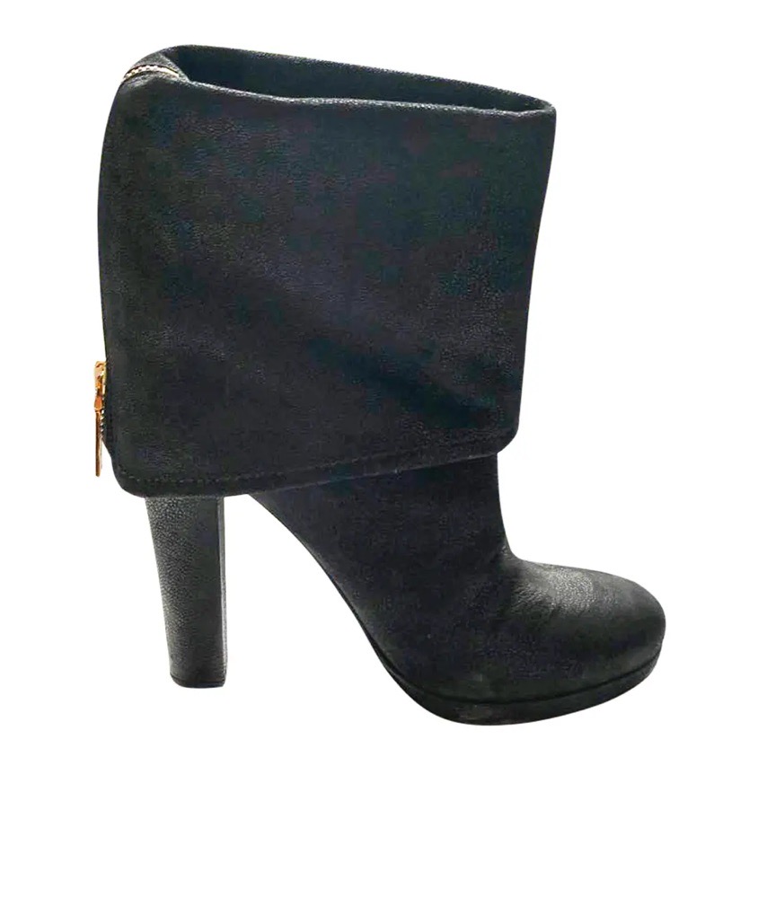 BOTTINES CUIR DAIM PRADA 