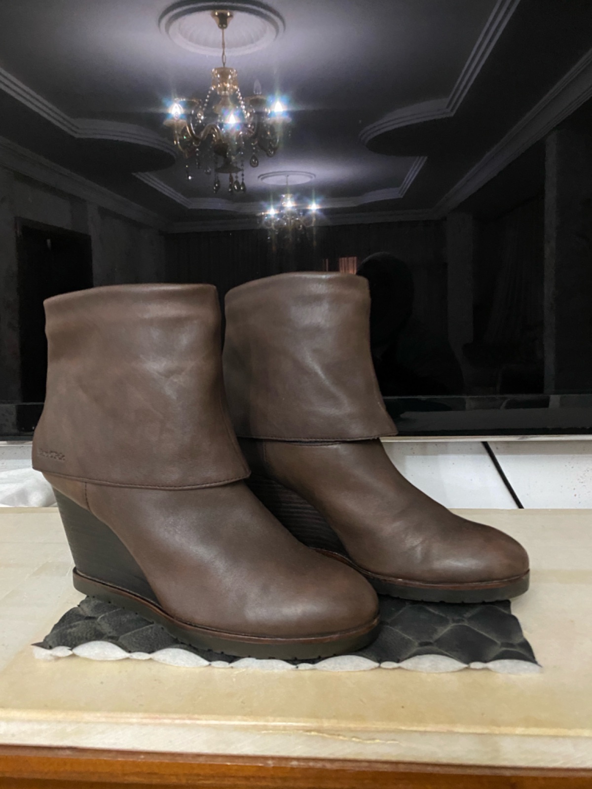 BOTTINE CUIR VERITABLE MARCO'POLO