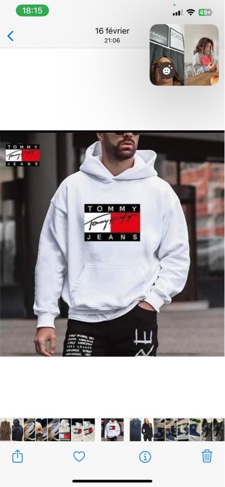 CAPUCHE TOMMY HILFGER UNISEXE