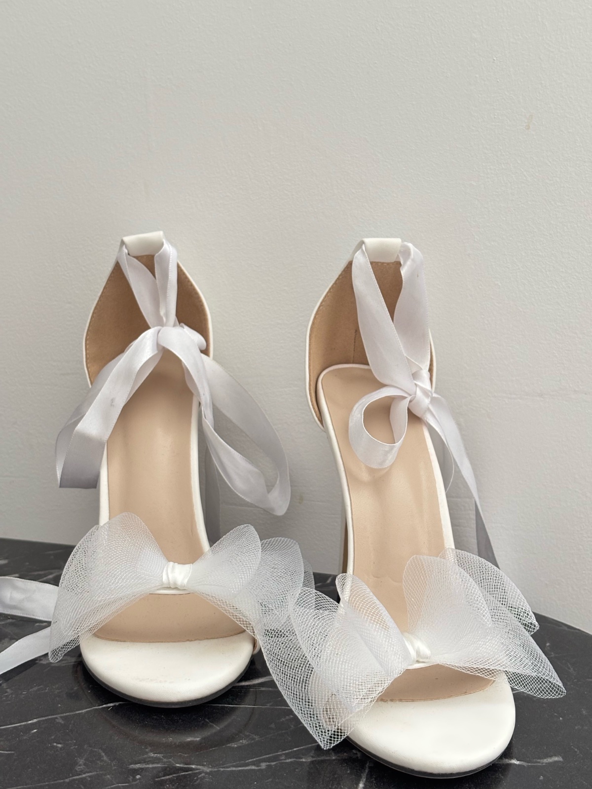 Talon blanc chic 