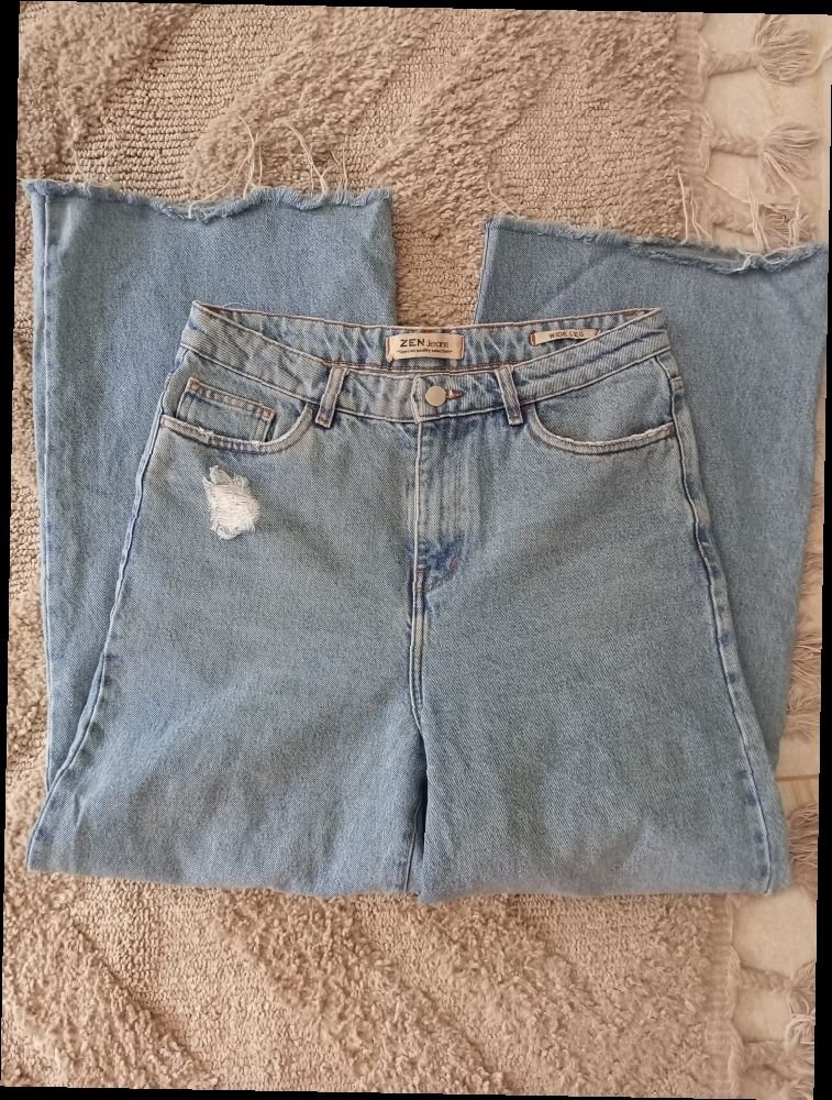 Jean wide leg femme zen