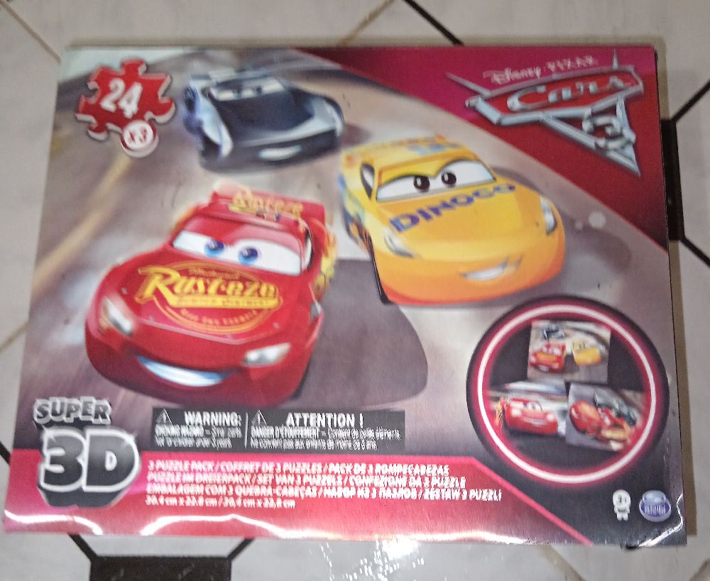 Puzzle 3 en1 3D coffret de 3 puzzles