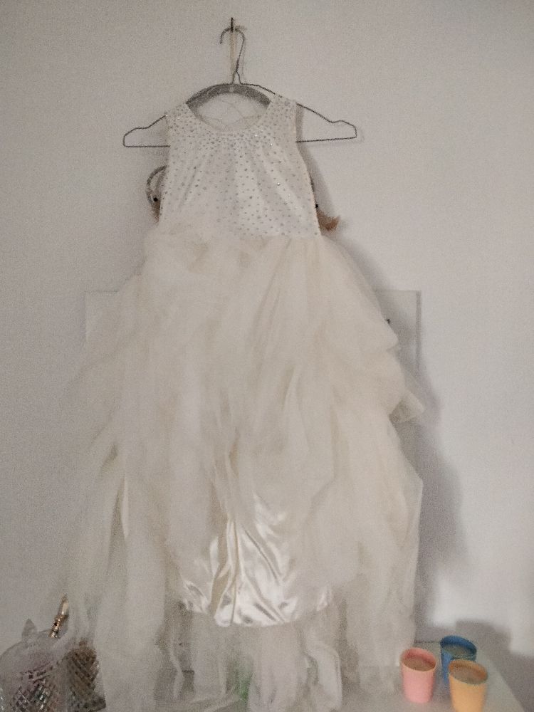 Robe soirée Blanche pour fille