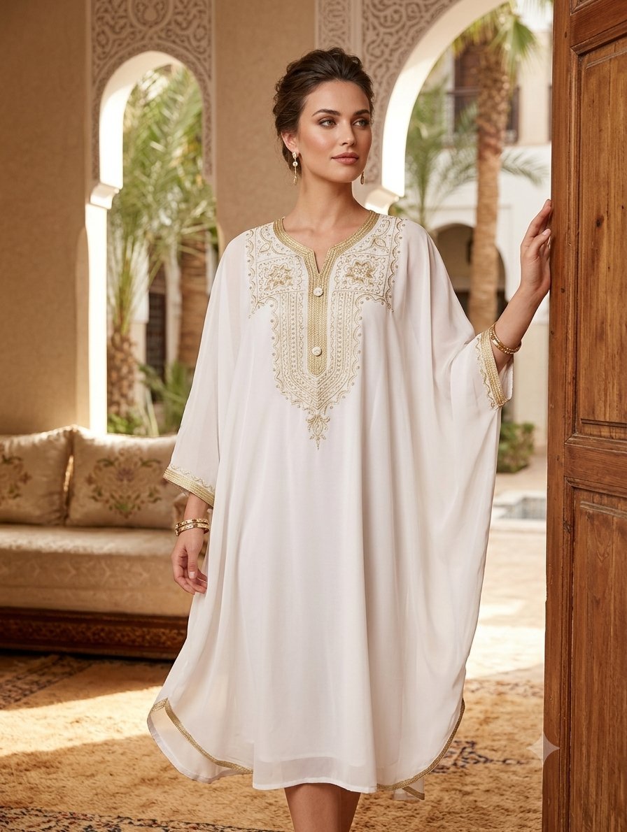 Robe pancho traditionnelle de chez maha moden