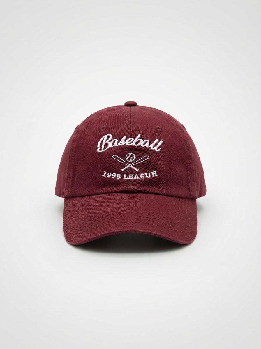 Casquette bordeaux bershka