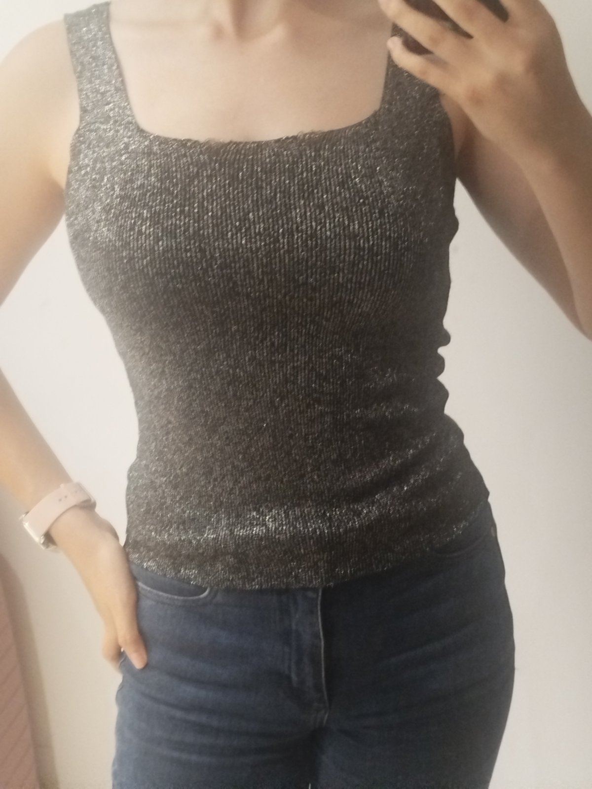 Top noir pailleté | black glittery top