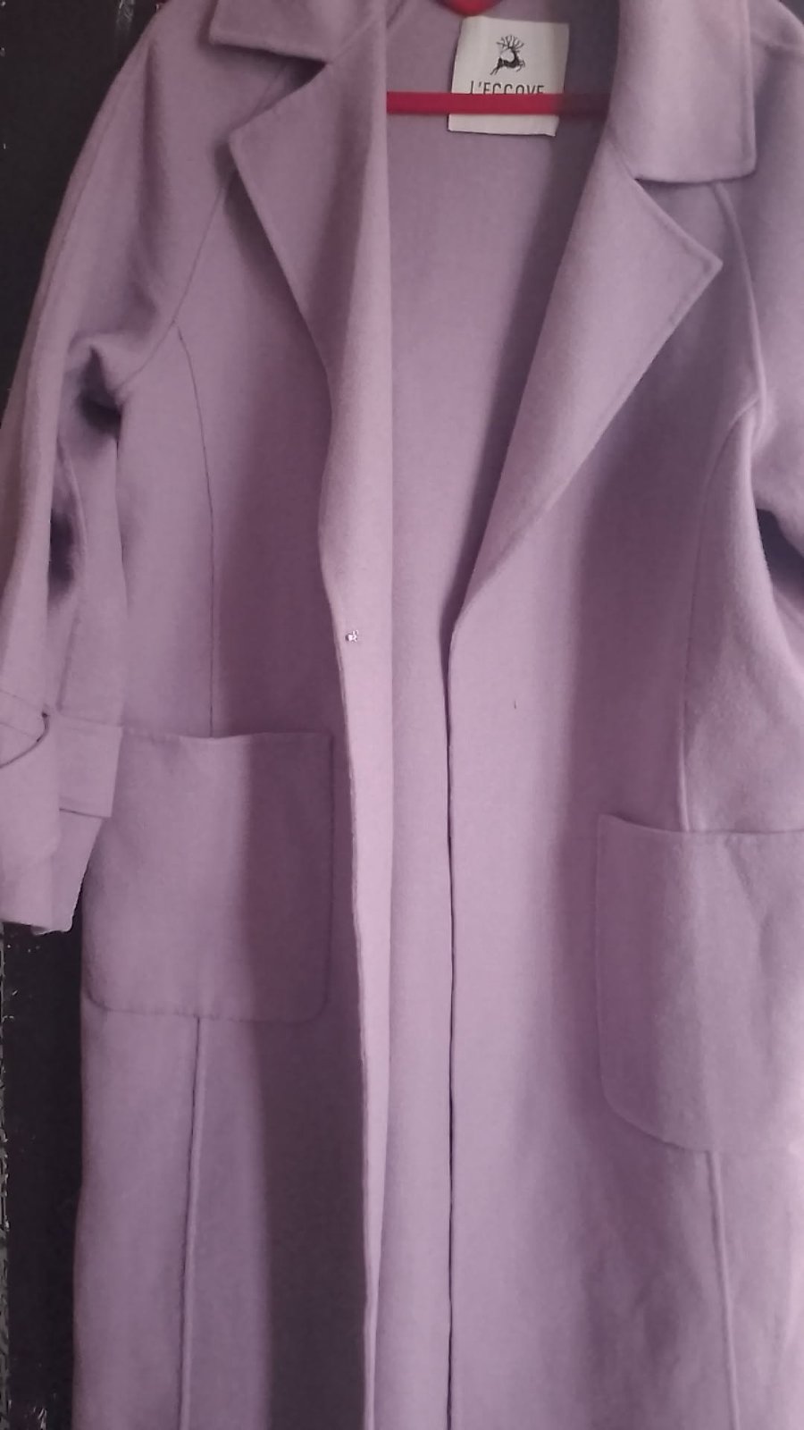 Manteau violet clair taille 46 