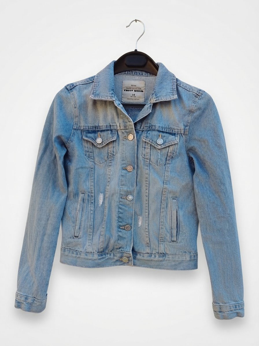 Veste djinns bleu clair pour fille size 34