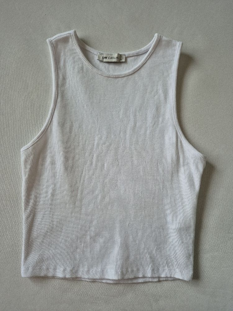 Crop top blanc
