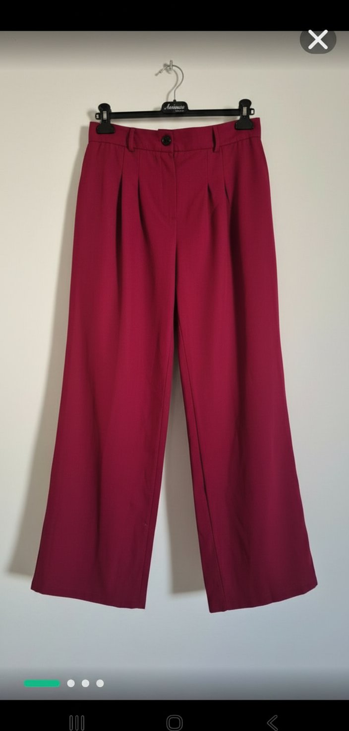 Pantalon large à pinces 