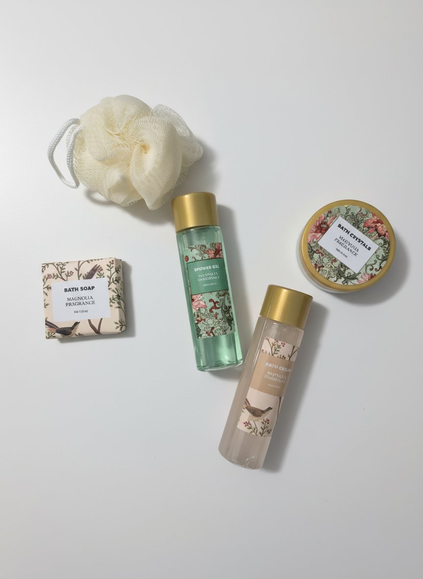Bath soap , crystals ,cream (100mL) + gel douche 80mL