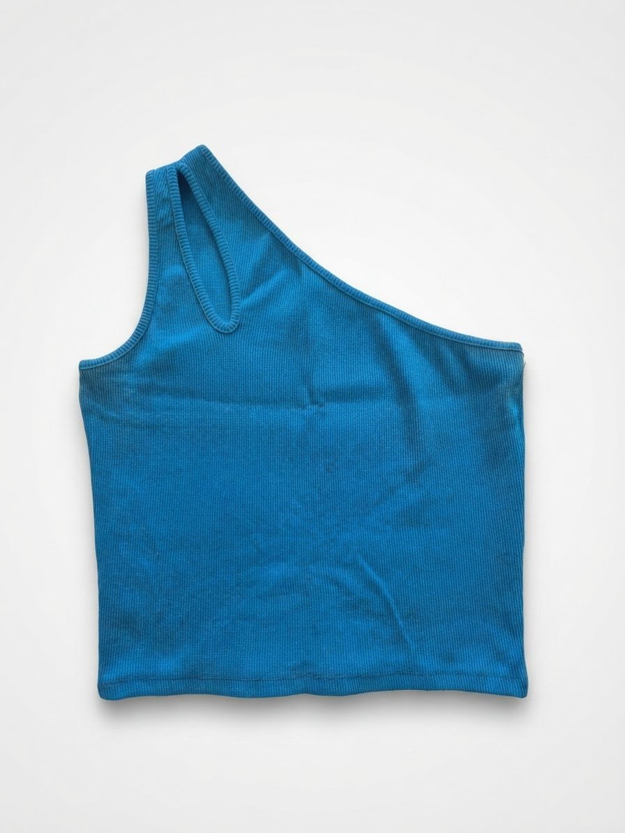 Top assymetrique bleu