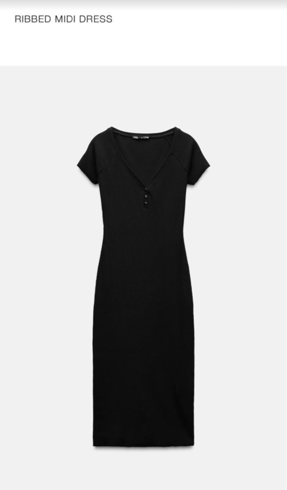Robe zara noir