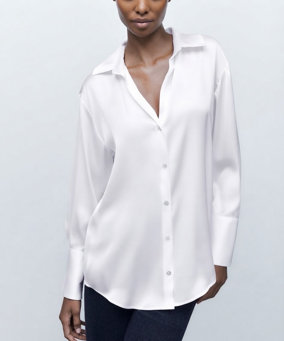 Chemise satin Zara