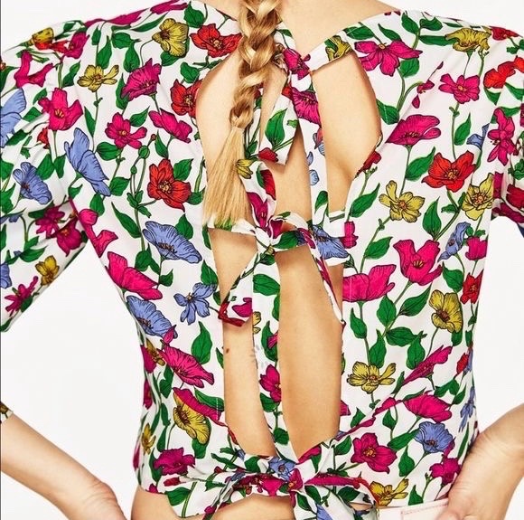 Blouze florale zara taille m