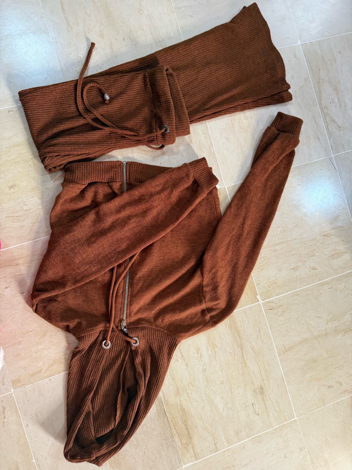 Set 2 piece marron