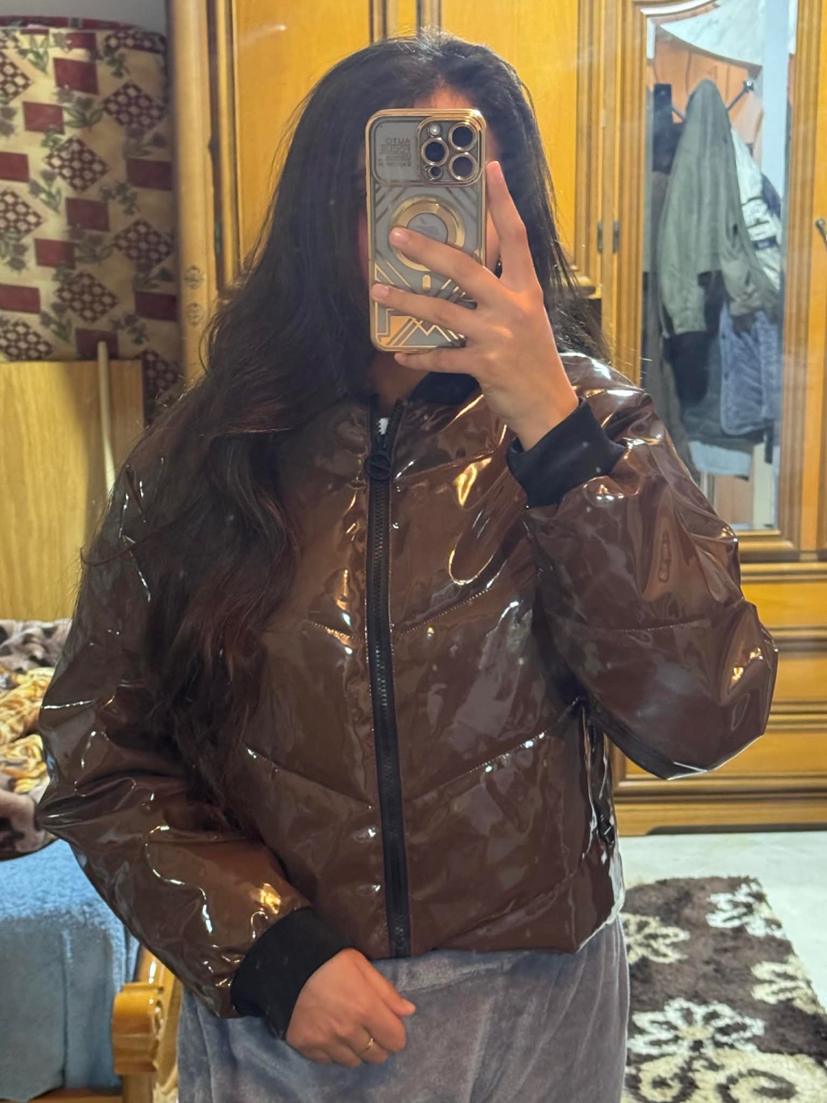 Veste, marron, chocolat